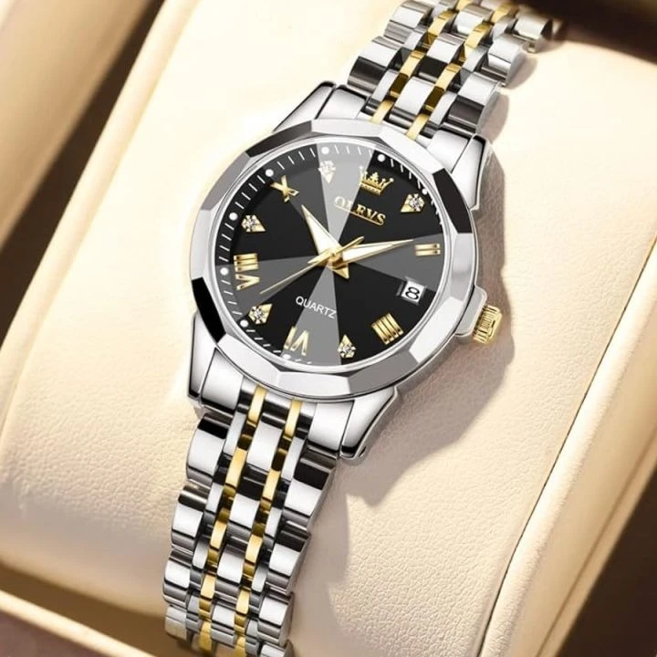 OLEVS Watch for Women Branded Stainless Steel Elegant Luminous Ladies Watches 9931