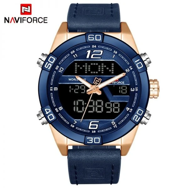 NAVIFORCE NF9129 Dual Display LED Digital Analog Sports Watch
