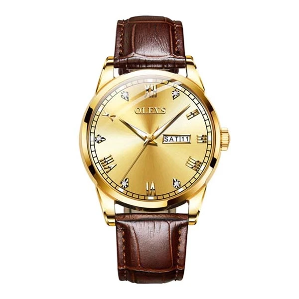 Olevs 6897 Leather Watch for Men